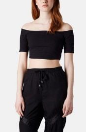 Bardot  Off Shoulder Crop Top at Nordstrom